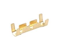 Brass Crimp Terminal U Shape Terminal Guide Non-Insulated Assortment Cable Wire Spade Electric Butt Connector Kit Brass Crimp Terminal Kit Connector Tool Yellow