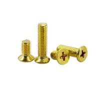 Brass Cross Groove Round Head Screw M2 M2.5 M3 M4 M5 M6 M8(Countersunk Head,M3x20 (30Pcs))