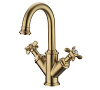 Brass Crosshead Basin Mixer Tap - Camden