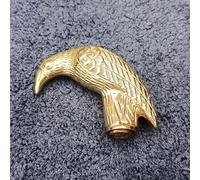 Brass Crow Head Walking Stick Handle: Vintage Falcon Cane Knob - Walking Cane Walking Cane Handle Brass Cane Handel 11 CM