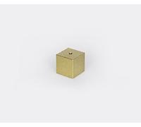 Brass Cube Incense Stick Holder from Hakuhodo Sumitani Japan - Gold