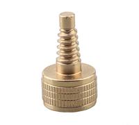 Brass Cue Weight Bolt for Billiard Cue and Extension Joiner, 17mm Pool Accessory Fastener, Golden Screw Connector Compatible with Snooker Cue-s, Pool Cue Extension Thread(Small cusp tooth)
