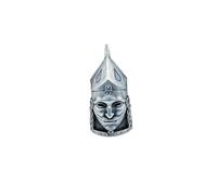 Brass Cumans Commander Helmet EDC Beads Pendant Jewelry Making Supplies,Personality DIY Outdoors Tools Paracord Beads Charm Lanyard Hand-Woven Accessories, M, Brass, No Gemstone