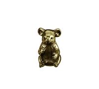 Brass Cute Koala Figurine,Copper Animal Miniature Statue Sculpture Crafts Collection Desktop Ornament Home Sand Table Decor Accessories Study Paperweight,