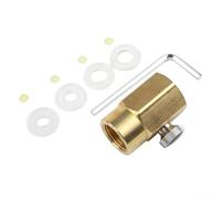 Brass Cylinder Refill Adapter TR21-4 to CGA320 Connector for SodaStream CO₂ Cylinders - Compatible with/Canada/Brazil Bulk Tanks, Home