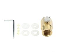 Brass Cylinder Refill Adapter TR21-4 to CGA320 Connector for SodaStream, Gas Tank Filling Tool for Bulk Cylinders, Gold Transfer Valve for Home Use