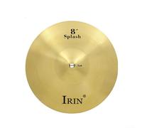 Brass Cymbal Set for Drum Kit - 8 10 12 14 16 Inch Percussion Cymbals - Golden For Hi-Hat Crash for Beginners and Professional Players - Clear Loud Tone(8in)