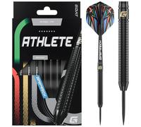 GOAT - Athlete Black Brass Steeldarts 13 Gram, Incl. 3 Barrels, 3 Flights & 3 Shafts