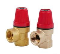 Brass Diaphragm Safety Valve 1/2 Inch Pressure Relief 3-7 Bar for Heating Systems Water Heater Closed Loop EN 12828 Max 120C EPDM Membrane Fitting Accessory(6bar)