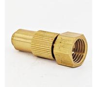 Brass Direct Spray Nozzle for Garden Irrigation, Agricultural Watering & Car Washing - Adjustable Stream/Trumpet Spray, 4 Sizes (0.8/1.0/1.2/1.5(0.8 Hole)