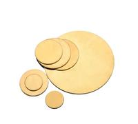 Brass Disc Circle Blank Plate Flat Sheet Round Dia 10mm-250mm Thick 0.30mm-5mm for Crafts, DIY, Electrical Repairs, Industrial Us(1mm (1Pc),60mm)