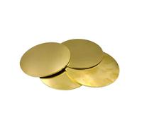 Brass Disc Circular Plate Thick 0.5/0.8/1/1.5/2/3/4/5/6mm Solid Brass Sheet Brass Round Plate Metal for Crafts, DIY, Electrical Repairs, Industrial Us(2x25mm 2Pcs)