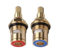 Brass Disc Faucet Cartridge Replacement Inner Valve for Bathroom Tap Both Rotation Directions(2pcs)