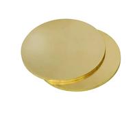 Brass Disc Round Plate Dia. 50mm 100mm 150mm 200mm Thick 0.8mm 1mm 1.5mm 2mm 2.5mm 3.0mm DIY Material for Crafts, DIY, Electrical Repairs, Industrial Us(5pcs 1x50mm)