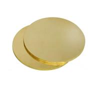 Brass Disc Round Plate Sheet 2pcs Brass Discs Copper Alloy Solid Sheet Plate Thickness 2mm 10-50mm Diameter For Arts Crafts Building Decoration(2 * 30mm)