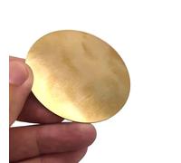 Brass Disc Round Plate Sheet, H62 Brass Disc Plate Gasket 0.8-2mm Thickness 25-200mm Diameter(0.8x200mm - 1pcs)