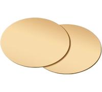 Brass Discs for Arts and Crafts - 2 Pcs Solid Copper Alloy Round Plates, Thickness 0.8mm, Diameter Ranges from 15mm to 300mm for Building Decoration and Models