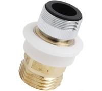 Brass Dishwasher Adaptor 15/16 Inch Snap Coupling Garden Adapter for Cold Water Feed Splitter Hose Outlet Metal(Long)