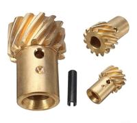 Brass Distributor Gear 0.491" Shaft for Small Block for chevy | Precision 0.491" shaft fit, roller cam optimized, rust resistant brass, seamless HEI installation
