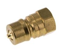 Brass DN 12.5 Hydraulic Coupling Plug G 1/2 inch Female Threads ISO 7241-1 B D 23.5mm