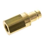 Brass DN 15 Air Coupling Plug G 1/2 inch Female Double Shut-Off