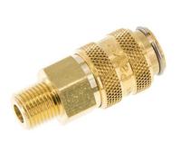 Brass DN 5 Air Coupling Socket 1/8 inch Male NPT
