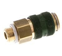 Brass DN 5 Green Air Coupling Socket G 1/8 inch Male