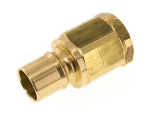 Brass DN 50 Hydraulic Coupling Plug G 2 inch Female Threads ISO 7241-1 B D 63.2mm
