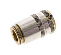 Brass DN 6 Mold Coupling Socket D9 mm Unlocking Protection