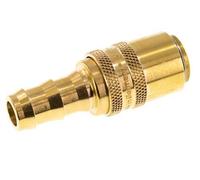 Brass DN 9 Mold Coupling Socket 12.7 mm Hose Pillar Double Shut-Off