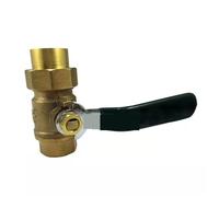 Brass DN25 32 40 Inner Wire Live Ball Valve Gas Natural Switch Copper Accessories(White-1)