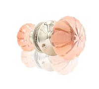 Brass Door Knob Set for Interior Doors | Internal Door Knobs | Mortice, Glass & Crystal Doorknobs | Opulence & Style with Traditional Design of Door Nobs to Enhance Any Room... (DK-M-SN)