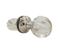 Brass Door Knob Set for Interior Doors | Internal Door Knobs | Mortice, Glass & Crystal Doorknobs | Opulence & Style with Traditional Design of Door Nobs to Enhance Any Room,. (Chrome)