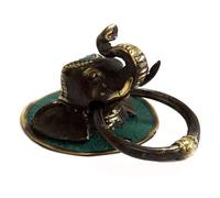 Brass Door Knocker - Elephants Head