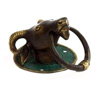 Brass Door Knocker - Rams Head