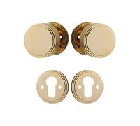 Brass Door Lock Shiny Gold Bright Chrome Interior Double Wood Lever Dummy Passage 1Pcs(Dummy-PVD-U)