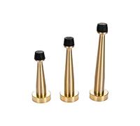 Brass Door Stop, Bathroom Door Stop 80mm/100mm/120mm, Heavy Floor Wall-Mounted Bumper Non-Magnetic Door Stopper, Door Bumper Furniture Hardware (Size : 120mm)