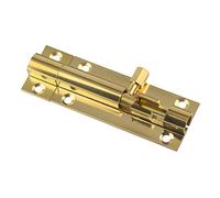 Brass Doors Slide Latch Lock Bolt Barrel Home Gate Safety Hardware Screws 2/3/4 Inch Gold Color(3inch)