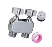 Brass Double Control Valves Handheld Bidet Sprayer Set with Leakproof Designs for Pet Washing and Flexible Installation Handheld Bidet Sprayer for Toilet