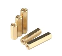 Brass Double Female Hex PCB Standoff M2-M5, 4-50mm, 22 Length Options | Hollow Metric Thread Spacer Pillar with 5/10/20pcs Options for Electronic DIY(M5XL (5pcs),29mm)