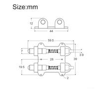 Brass Double Tremolo Bridge for Electric Guitar, Chrome Stabilizer Stopper Device with Arming Adjuster, Compatible with ST SQ Style Guita