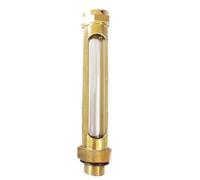 Brass Double-Window Oil Level Sight Glass Gauge Male Thread for Industrial Machinery, 1pc(500mm M12x1.5mm)