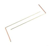 Brass Dowsing Rods for Divination and Treasure Hunting - Professional Copper-Alloy Metal Detecting Tool, 13.5 x 4.5 Inches, 2-Pack, Compatible with Water, Gold