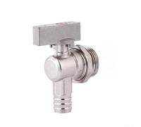 Brass Drain Valve, 6-Piece Full Copper Ball Valve for High-Flow Water Release, Leak-Proof Forged Body, Tool-Free Installation, Residential & Commercial Use(Six-minute)