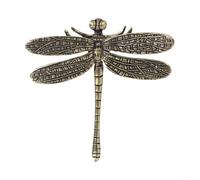 Brass drawer handles with detailed dragonfly and butterfly designs, crafted for durability and adding a unique touch to any furniture piece or dresser drawer (B)