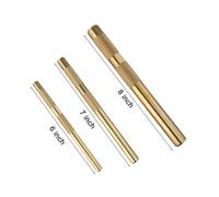 Brass Drift Punch Set 3 Pcs - 3/4 Inch, 1/2 Inch, 3/8 Inch - Non-Marring Mechanic's Chisel for Auto Repair, Woodworking, and Manufacturing - Compatible with General Engineering Applications