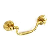 Brass Drop Handle Rear Fix 63mm