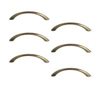 Brass Effect Cabinet Bow Pull Handle, Pack Of 6