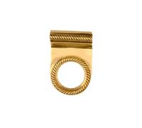 Brass Effect Rope Metal Cylinder Pull Latch, (L)70mm