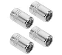 Brass Electric Guitar Pickup Switch Knob Cap 4pcs Silver | Vintage Style, Multi-slot Selector Fit, Quick Switching for Stage Performance and Music Practice